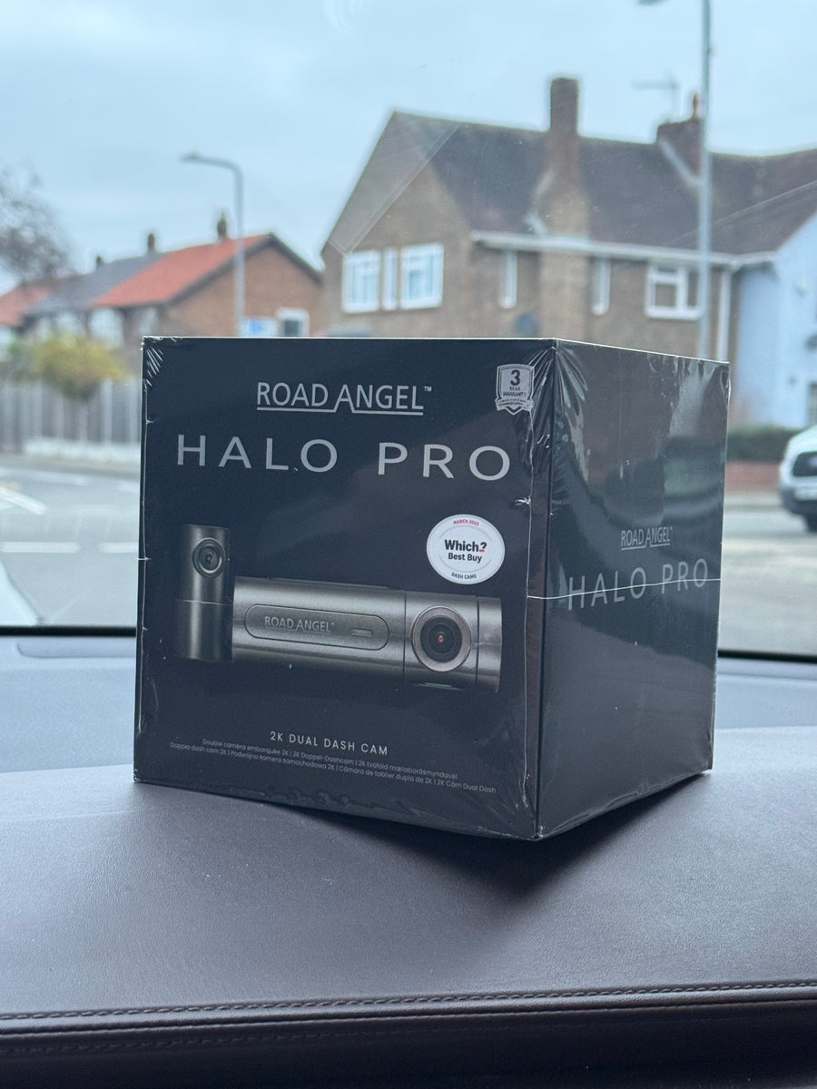 Road Angel 2k Halo Pro Dashcam front & Rear